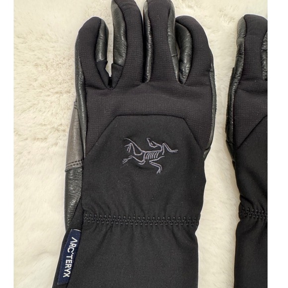 Arcteryx Gloves Black Goat Leather Palm Windproof Large Mens - Picture 3 of 6
